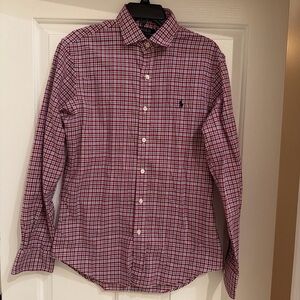 Polo by Ralph Lauren Men's Red Plaid Shirt